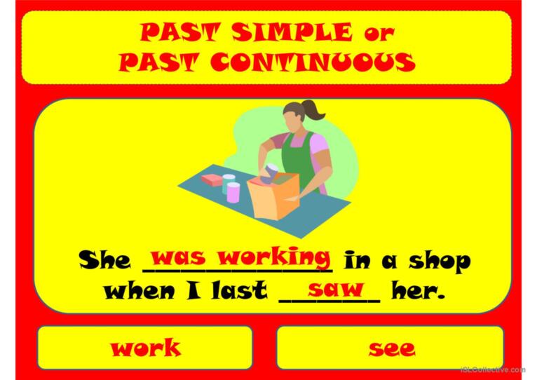 Past simple & past continuous