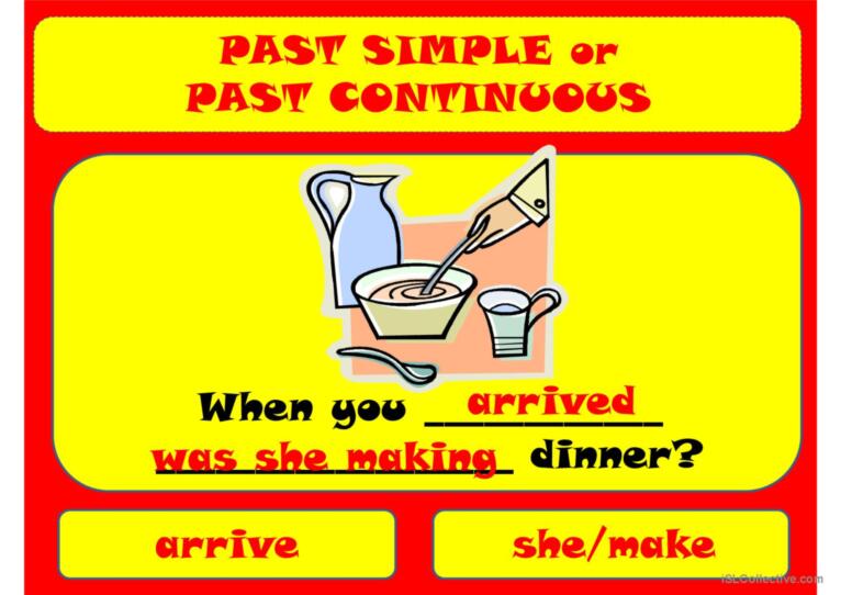 Past simple & past continuous