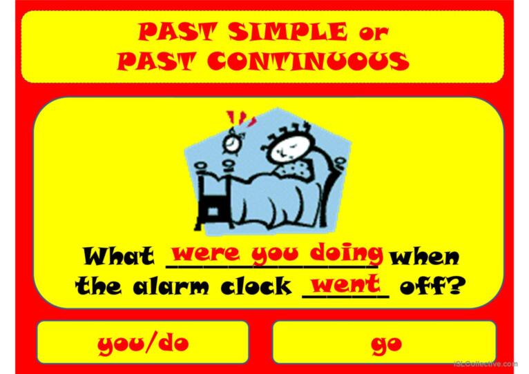 Past simple & past continuous