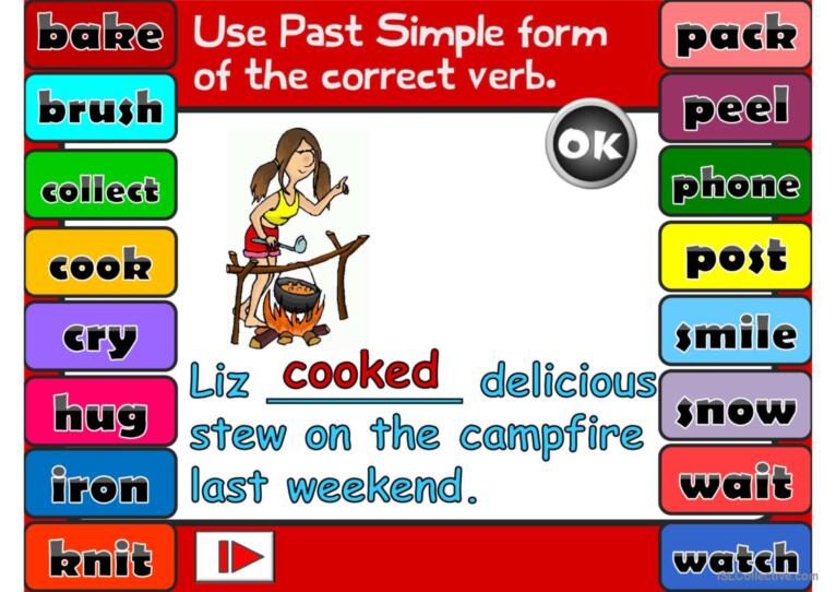 Past Simple - Regular Verbs *GAME*