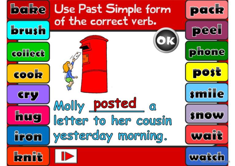 Past Simple - Regular Verbs *GAME*