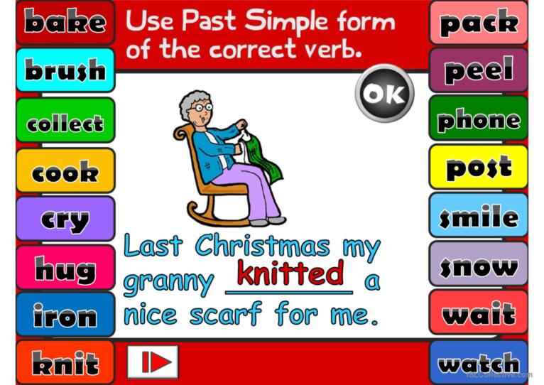 Past Simple - Regular Verbs *GAME*