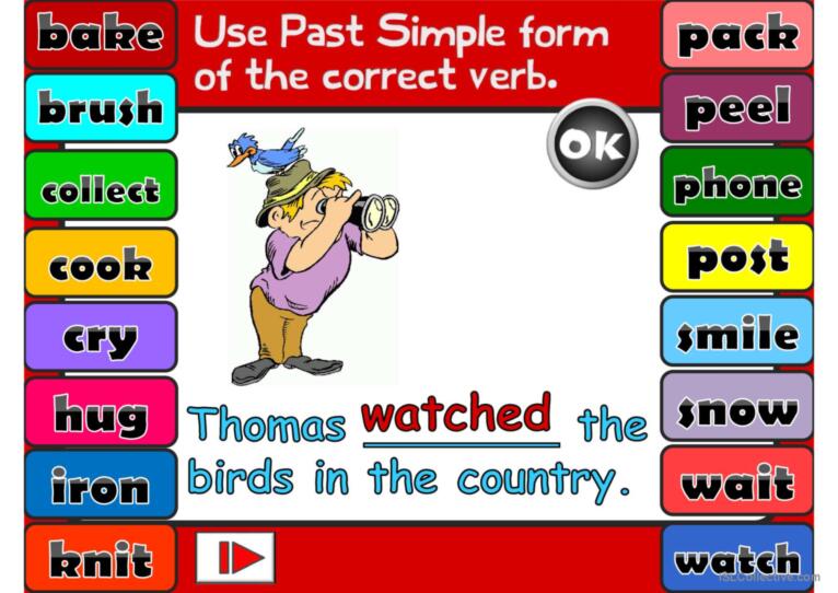 Past Simple - Regular Verbs *GAME*