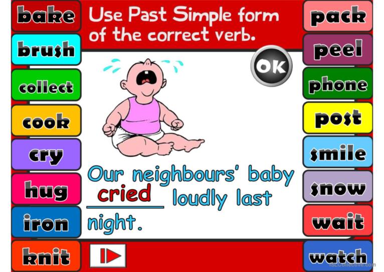 Past Simple - Regular Verbs *GAME*