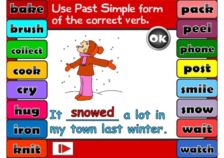 Past Simple - Regular Verbs *GAME*