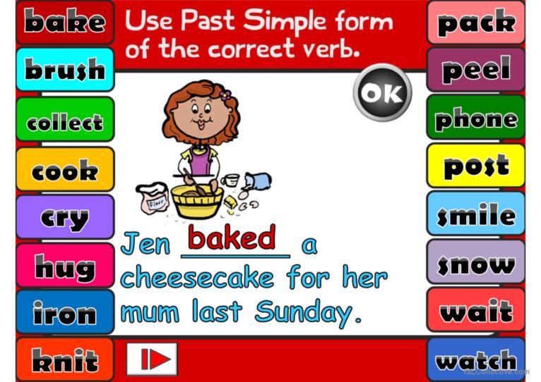 Past Simple - Regular Verbs *GAME*