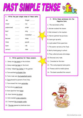 Grammar Review - Past Simple Tense