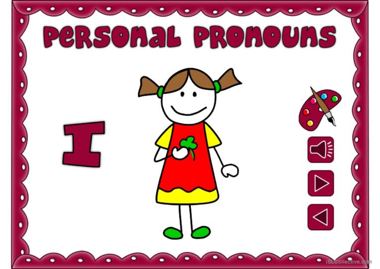 Personal pronouns - vocabulary *with sound*