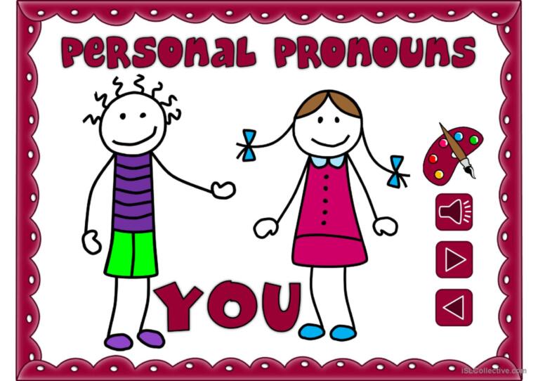 Personal pronouns - vocabulary *with sound*