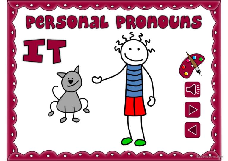 Personal pronouns - vocabulary *with sound*