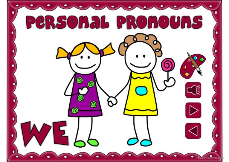 Personal pronouns - vocabulary *with sound*