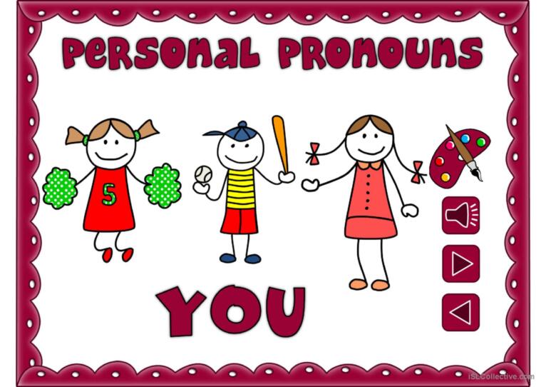 Personal pronouns - vocabulary *with sound*