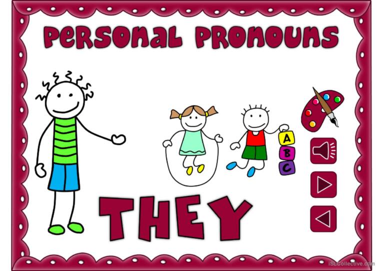 Personal pronouns - vocabulary *with sound*