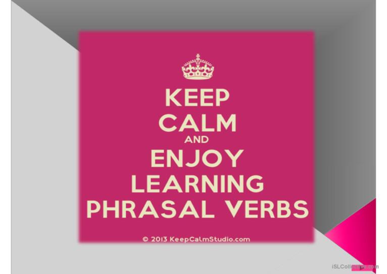 phrasal verbs