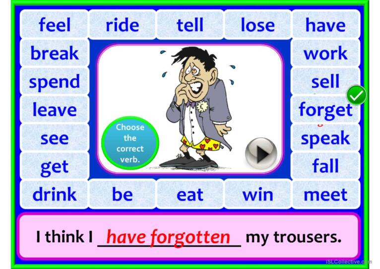 PRESENT PERFECT game