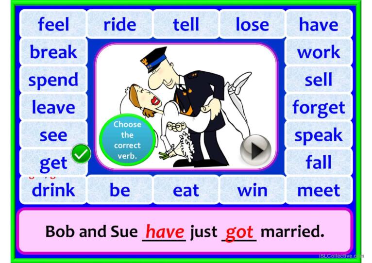 PRESENT PERFECT game