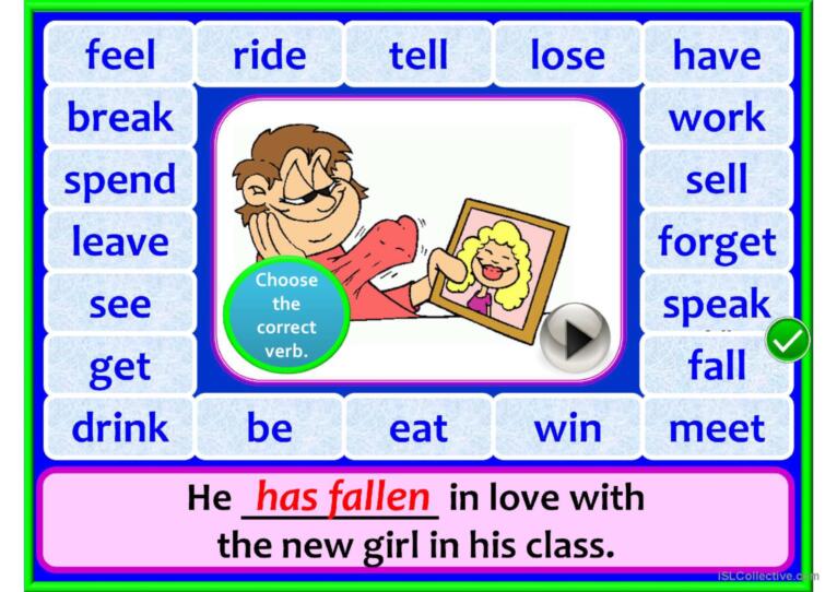 PRESENT PERFECT game