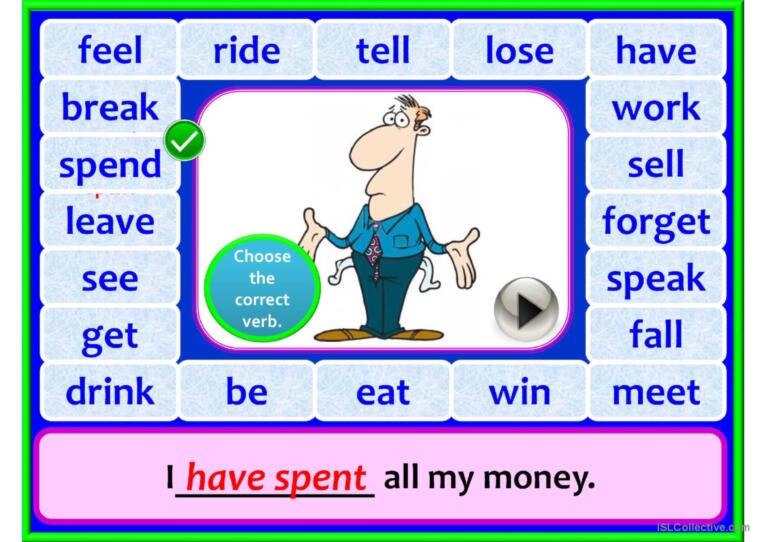 PRESENT PERFECT game