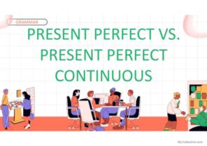 PRESENT PERFECT PRESENT CONTINUOUS SIMPLE PAST VOCABULARY GRAMMAR