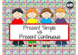 Present Simple vs Present Continuous - game