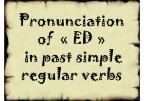 PRONUNCIATION of "ED" 