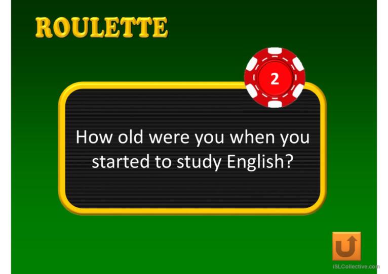 ROULETTE PPT