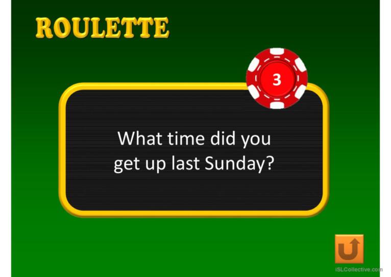 ROULETTE PPT