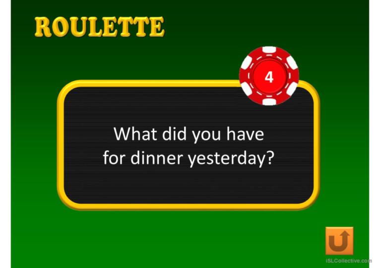 ROULETTE PPT