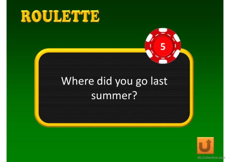 ROULETTE PPT