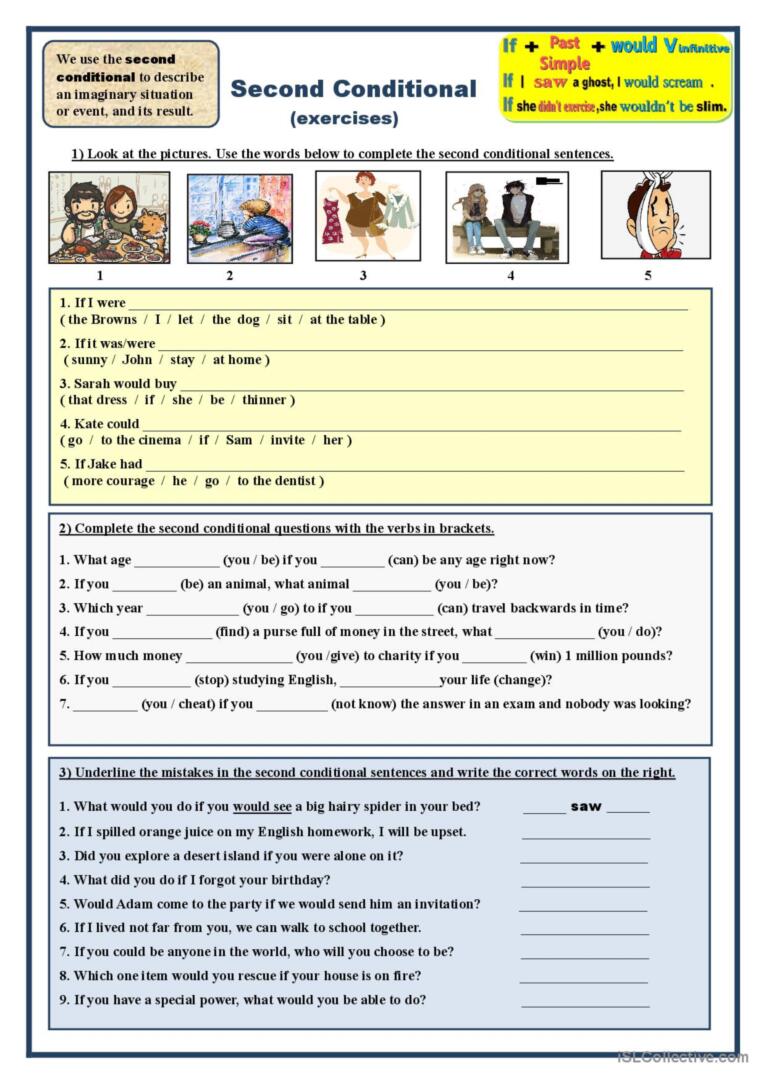 Second Conditional (exercises)