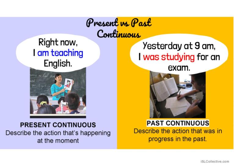 Simple past and past continuous