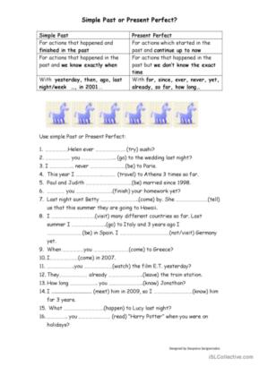 Simple Past and Present Perfect