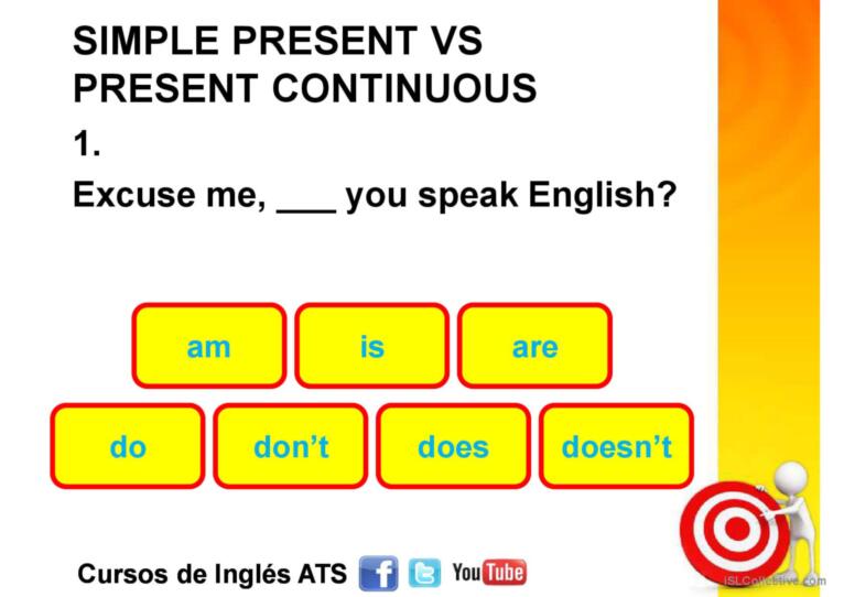 SIMPLE PRESENT VS PRESENT CONTINUOUS