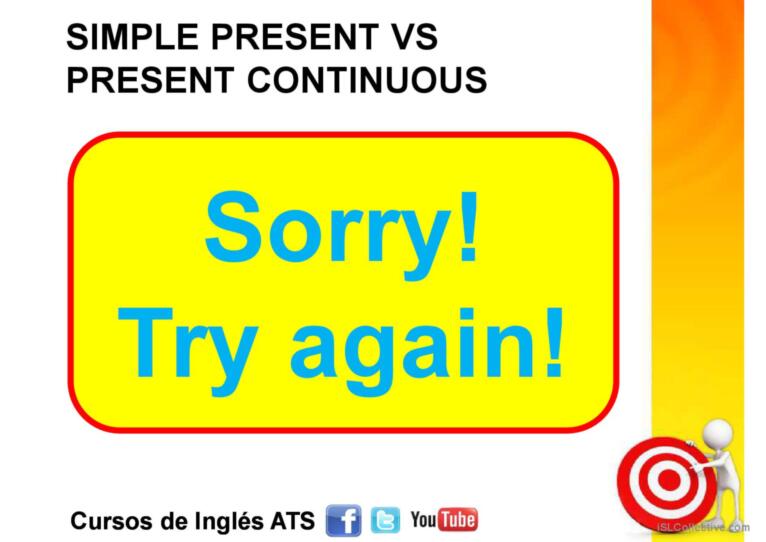 SIMPLE PRESENT VS PRESENT CONTINUOUS