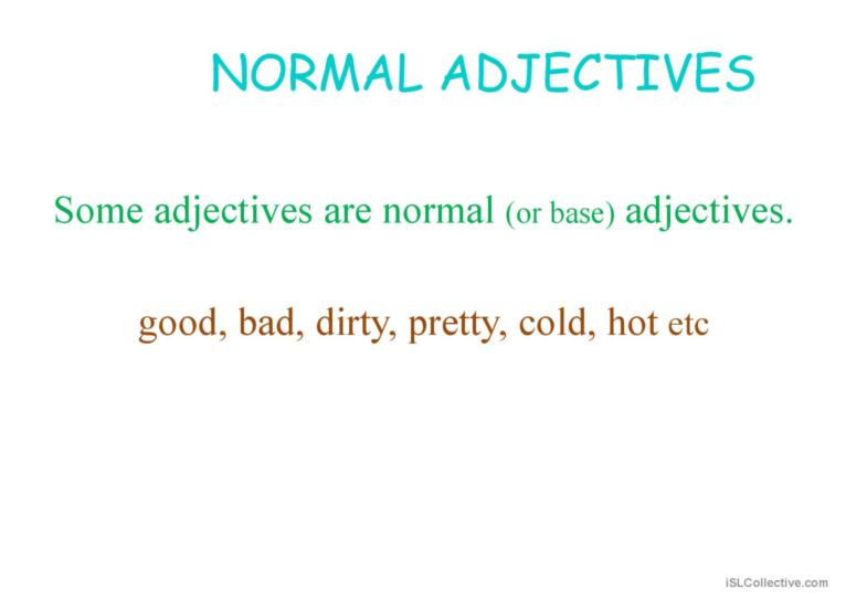 STRONG ADJECTİVES AND ADVERB COLLOCATIONS