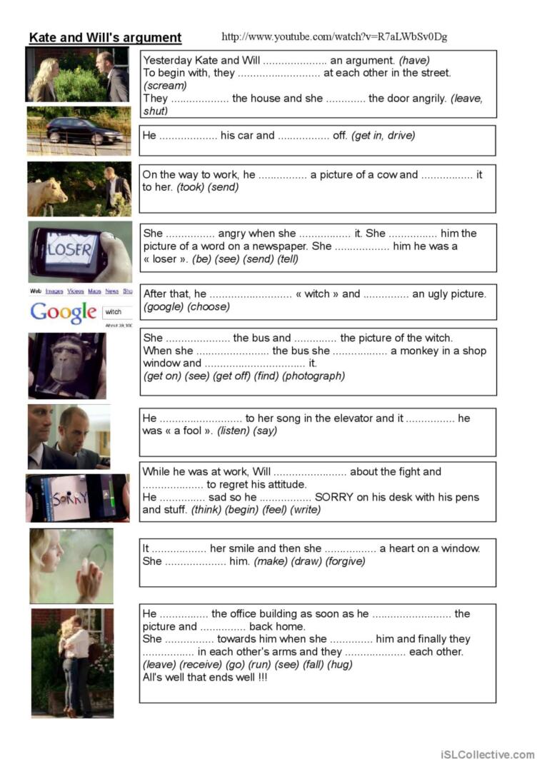 Talking About a Commercial - Past Simple - Irregular Verbs