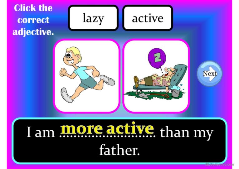 TALLER or SHORTER? - comparative of superiority