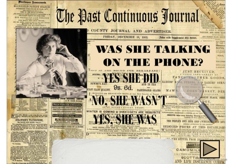 THE PAST CONTINUOUS JOURNAL PPT