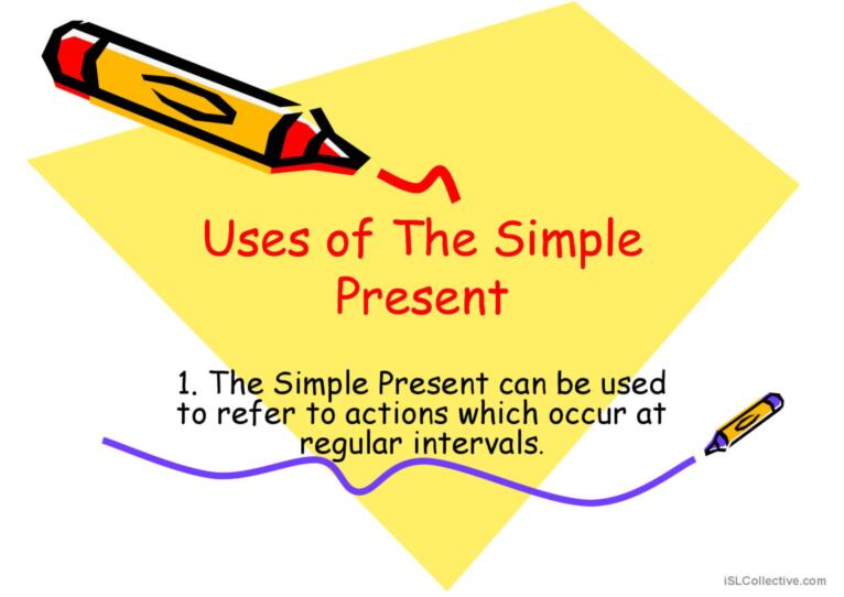 The Simple Present Tense