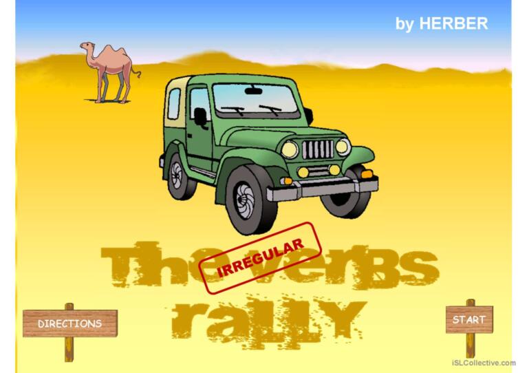 Play The Irregular Verbs Rally - For Classroom Teams