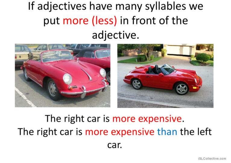 Using adjectives