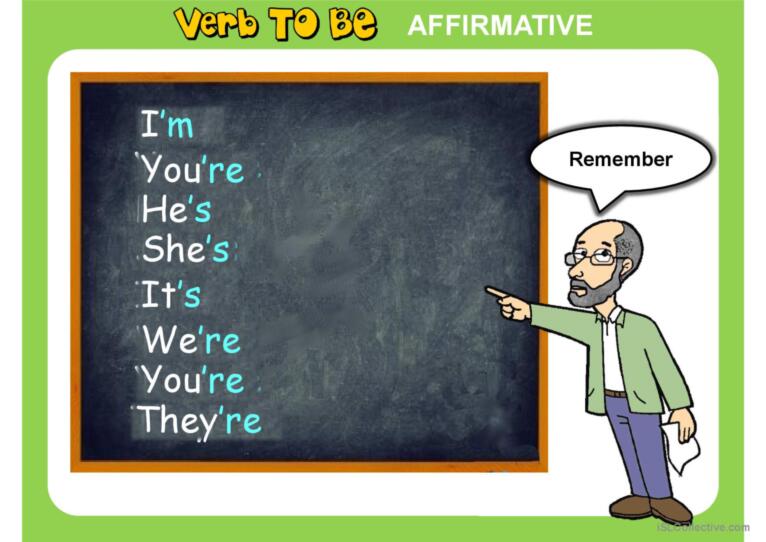 VERB TO BE PPT