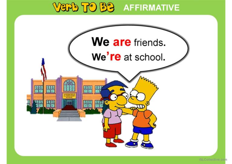 VERB TO BE PPT