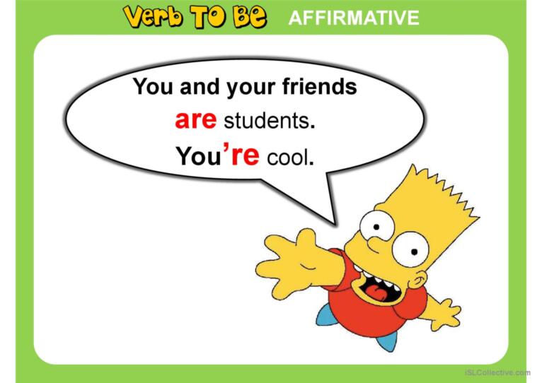 VERB TO BE PPT