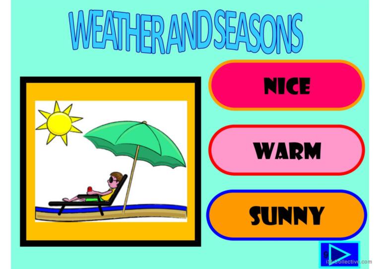 Weather and seasons powerpoint