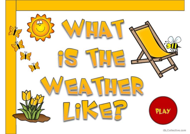 What's the weather like? - game