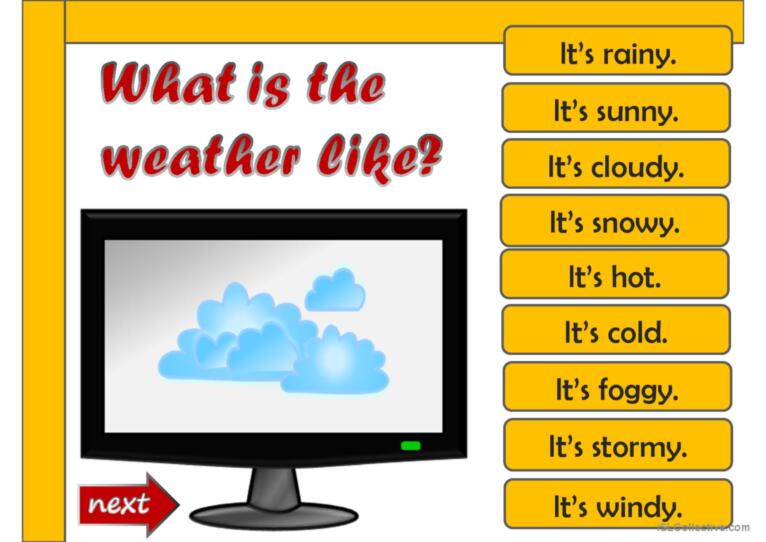 What's the weather like? - game