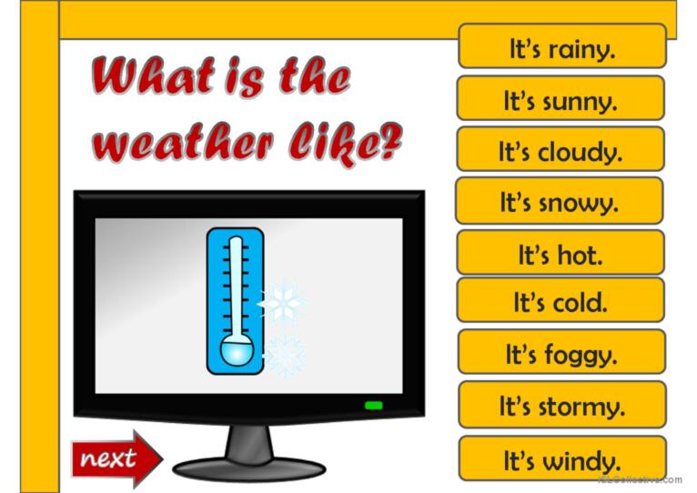 What's the weather like? - game