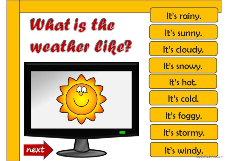 What's the weather like? - game