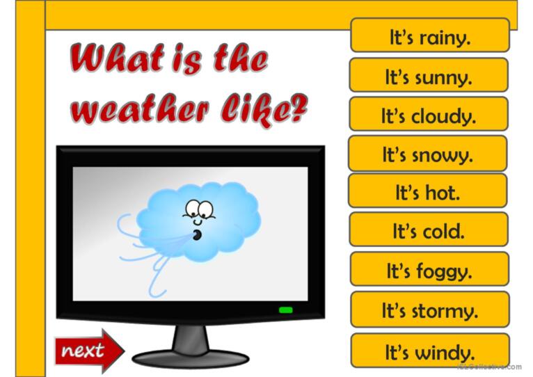 What's the weather like? - game